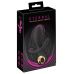 Черный вибратор с функцией расширения Inflatable Triple Vibrator - 18,9 см.