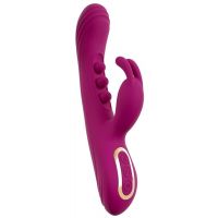 Лиловый вибратор-кролик 2 Function Vibrator Squirting - 22,5 см.