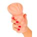 Телесный мастурбатор-вагина с вибропулей и эрекционными кольцами в комплекте