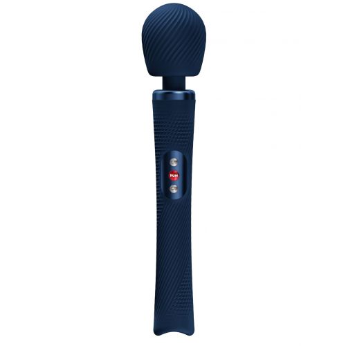 Синий жезловый вибромассажер Vim Vibrating Wand - 31,3 см.