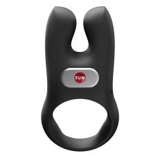 Черное эрекционное виброкольцо Nos