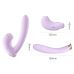 Сиреневый вибратор с возвратно-поступательными движениями и нагревом Minaka