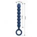 Синяя анальная цепочка - 28,5 см.