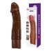 Коричневый реалистичный вибратор Jermaine - 19,5 см. Коричневый реалистичный вибратор Jermaine - 19,5 см.
