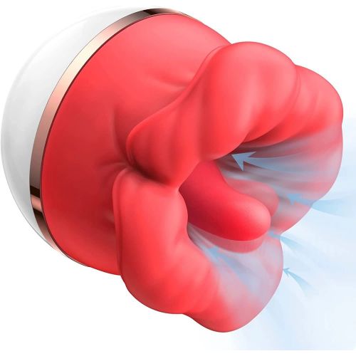 Красный клиторальный стимулятор в форме ротика Красный клиторальный стимулятор в форме ротика