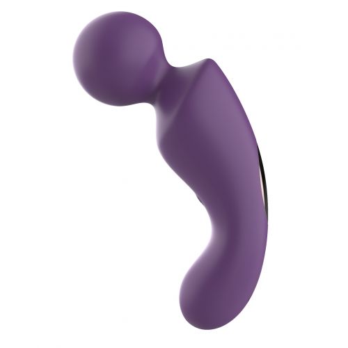Фиолетовый изогнутый wand-вибратор