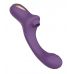 Фиолетовый вагинально-клиторальный вибратор