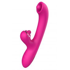 Розовый вибратор-кролик с усиленной стимуляцией точки G
