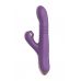 Фиолетовый вибратор-кролик с возвратно-поступательной стимуляцией