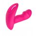 Розовый вагинально-клиторальный вибратор c функцией фингеринга