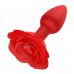 Красный анальный вибростимулятор в форме розы Красный анальный вибростимулятор в форме розы