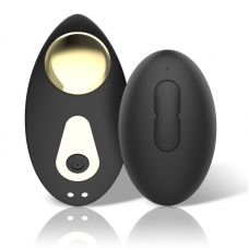 Черный перезаряжаемый вибратор в трусики с пультом ДУ